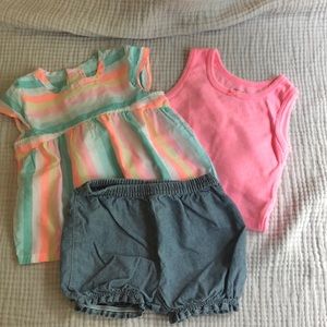 Carters girl 3 piece set